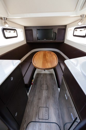 355LXF interior cabin table