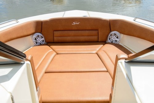 255D full bow seating with filler cushion